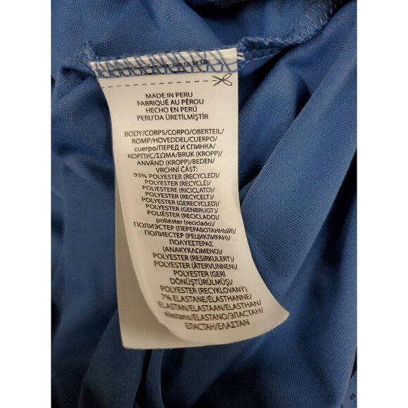 RLX Ralph Lauren Men's XL Blue Geometric Print Short Sleeve Wicking Polo Shirt - Picture 6 of 6